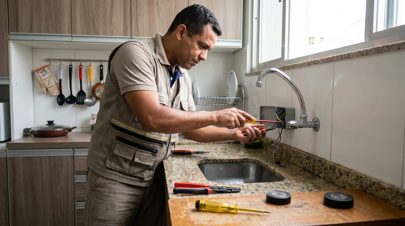Instalação em Cozinha ou Área Gourmet em Canoas‑RS