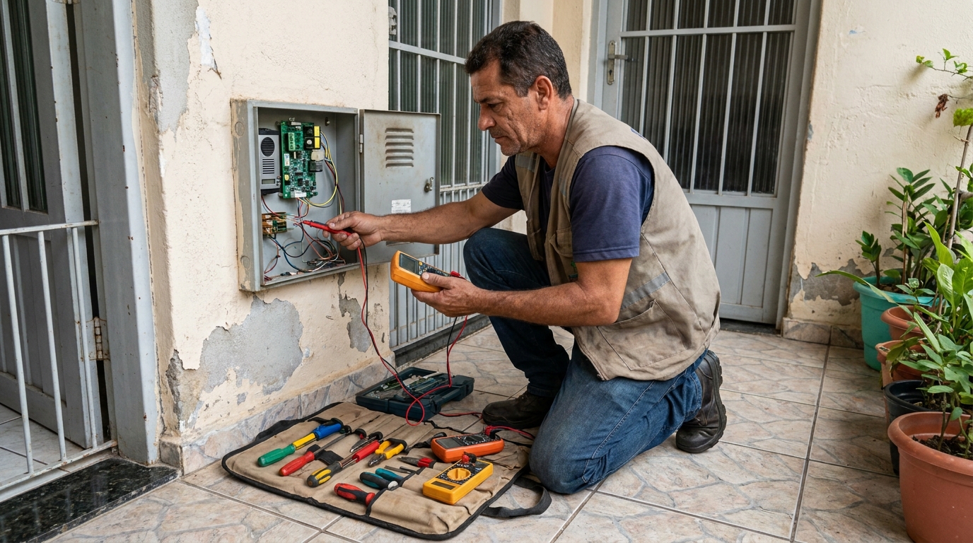 Troca de Fiação de Interfone em Canoas‑RS